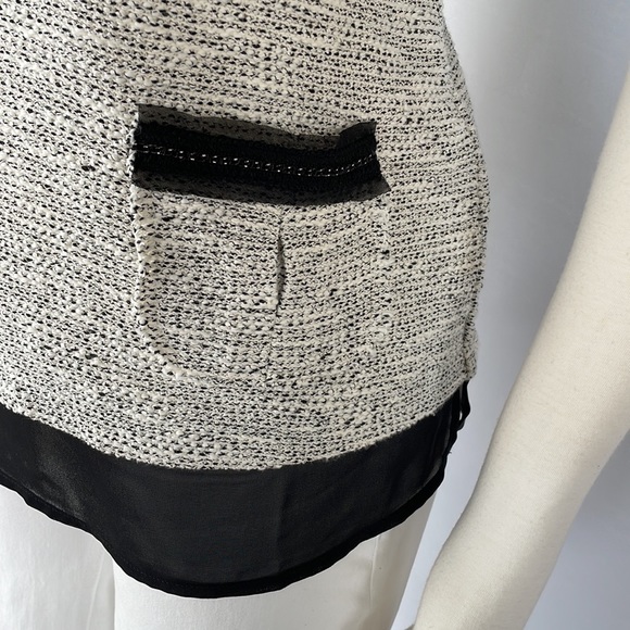 NWT WHBM Tweed Chain Boxy Top Size Small - Picture 13 of 16